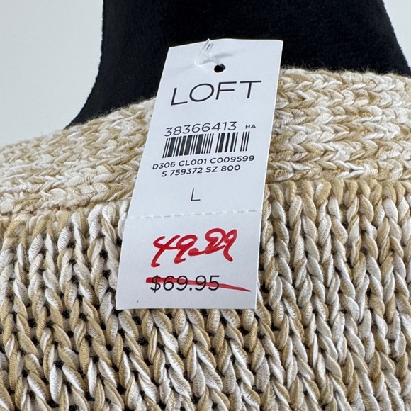 NWT LOFT Cream Button-Up Cardigan - Picture 9 of 10